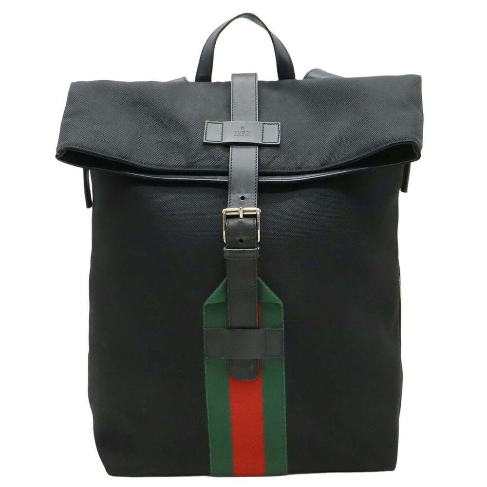 GUCCI Black Leather Backpack - Picture 2 of 10